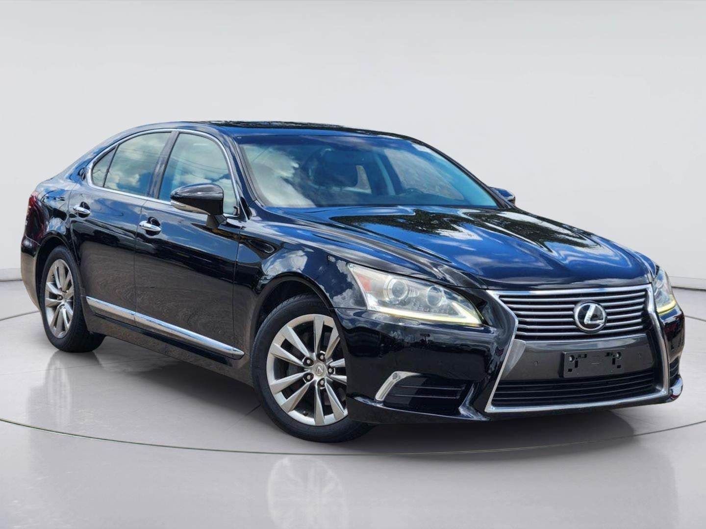 2014 Lexus LS 460 in Obsidian — front three-quarter view