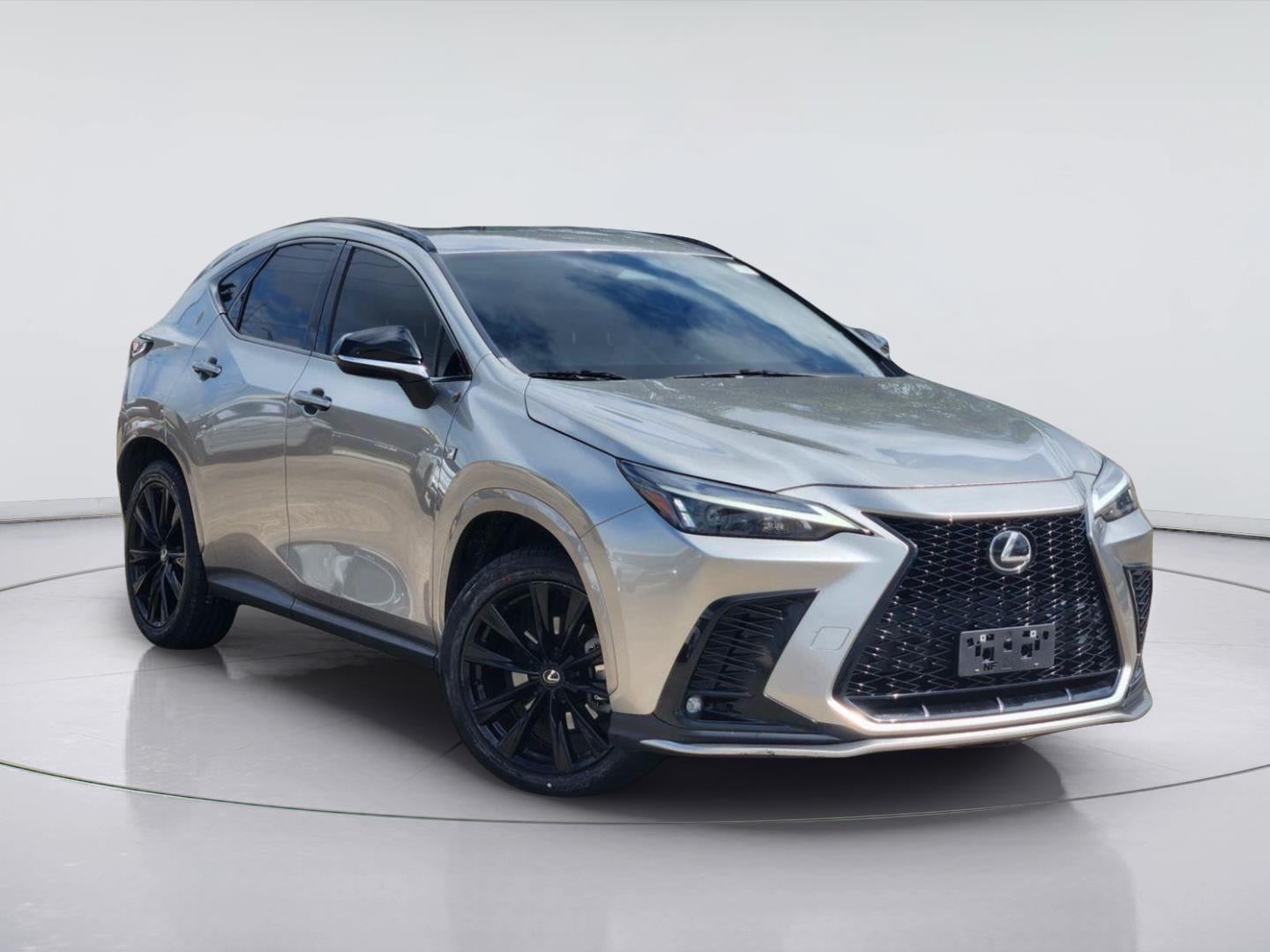 2022 Lexus NX NX 350 F SPORT Handling in Atomic Silver — front three-quarter view