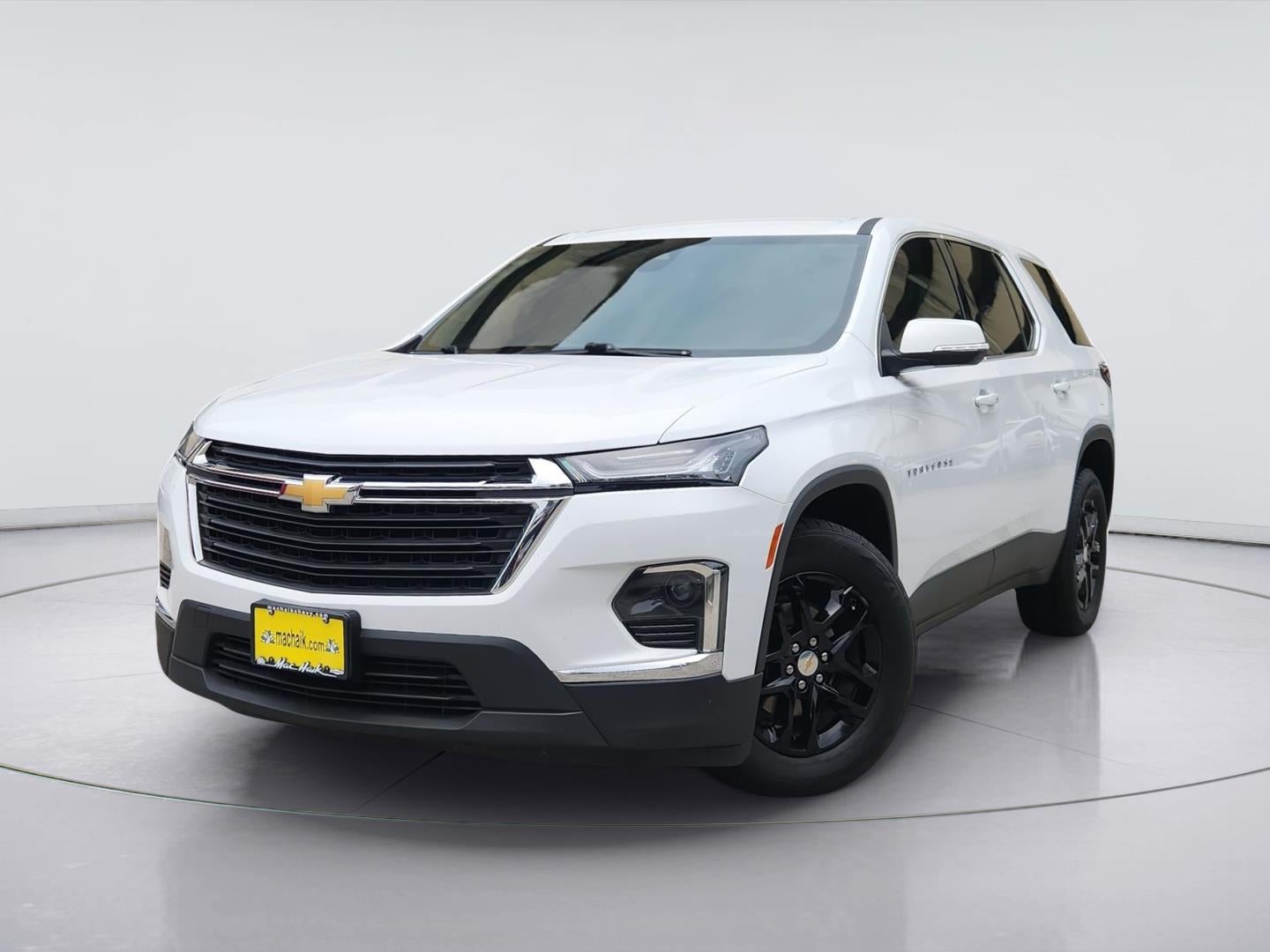 2024 Chevrolet Traverse Limited LS in Summit White — front three-quarter view