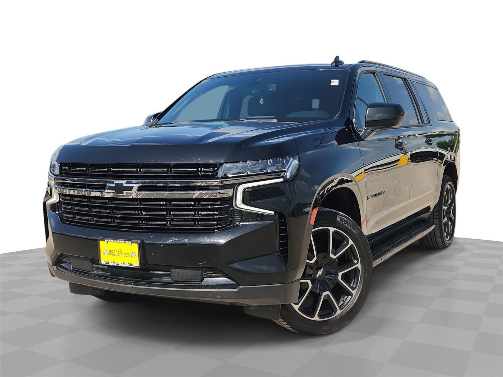 2021 Chevrolet Suburban RST in Black — front three-quarter view