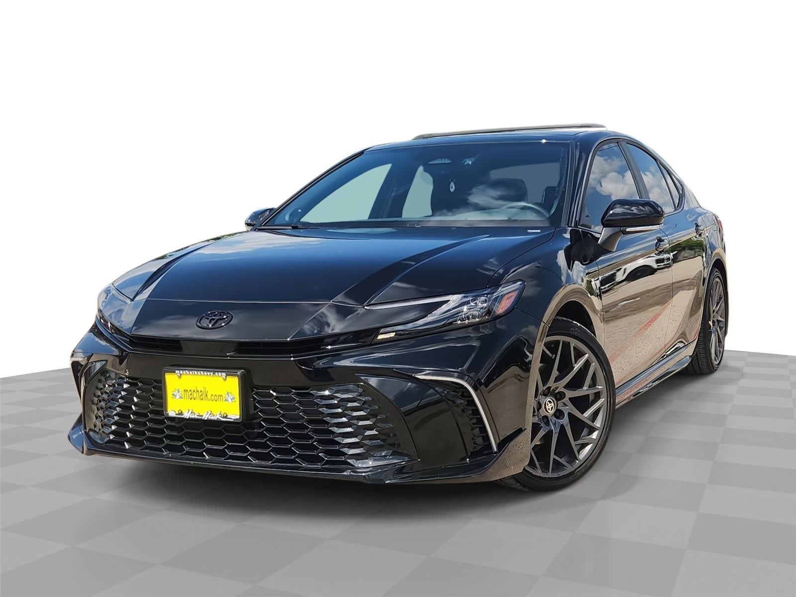 2026 Toyota Camry XSE in Midnight Black Metallic — front three-quarter view