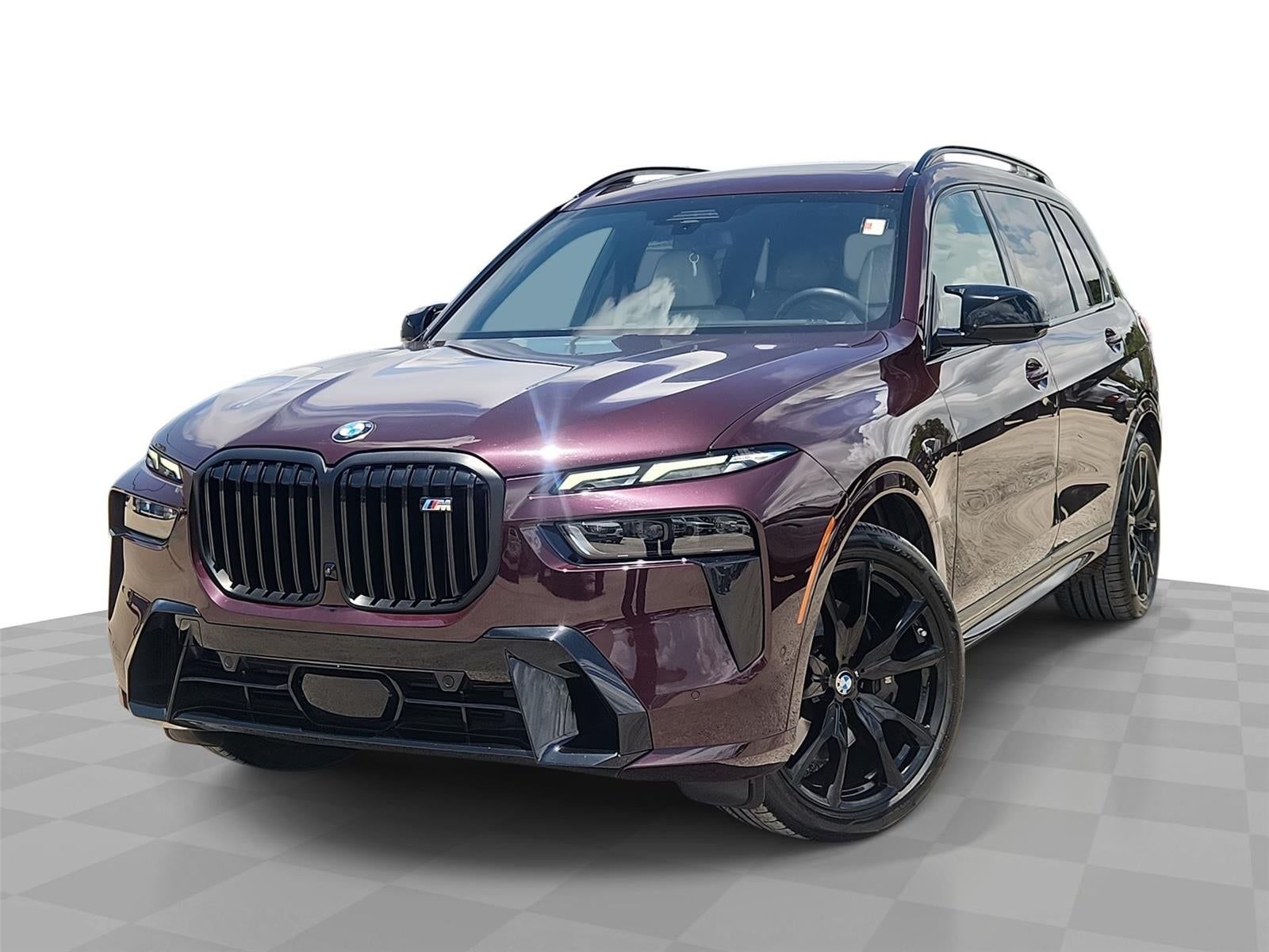 2025 BMW X7 M60i in Ametrin Metallic — front three-quarter view