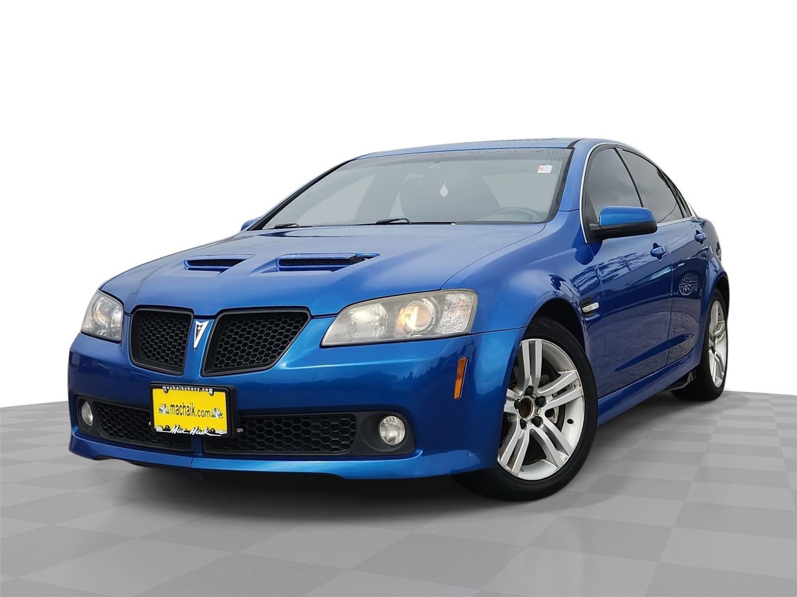 2009 Pontiac G8 BASE in Stryker Blue Metallic — front three-quarter view