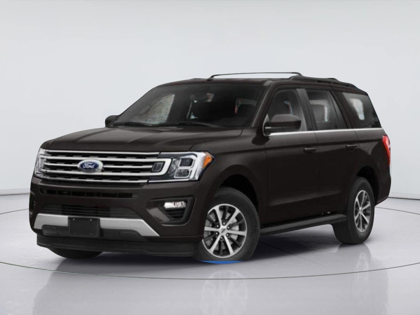 2018 Ford Expedition Limited in Magnetic — front three-quarter view