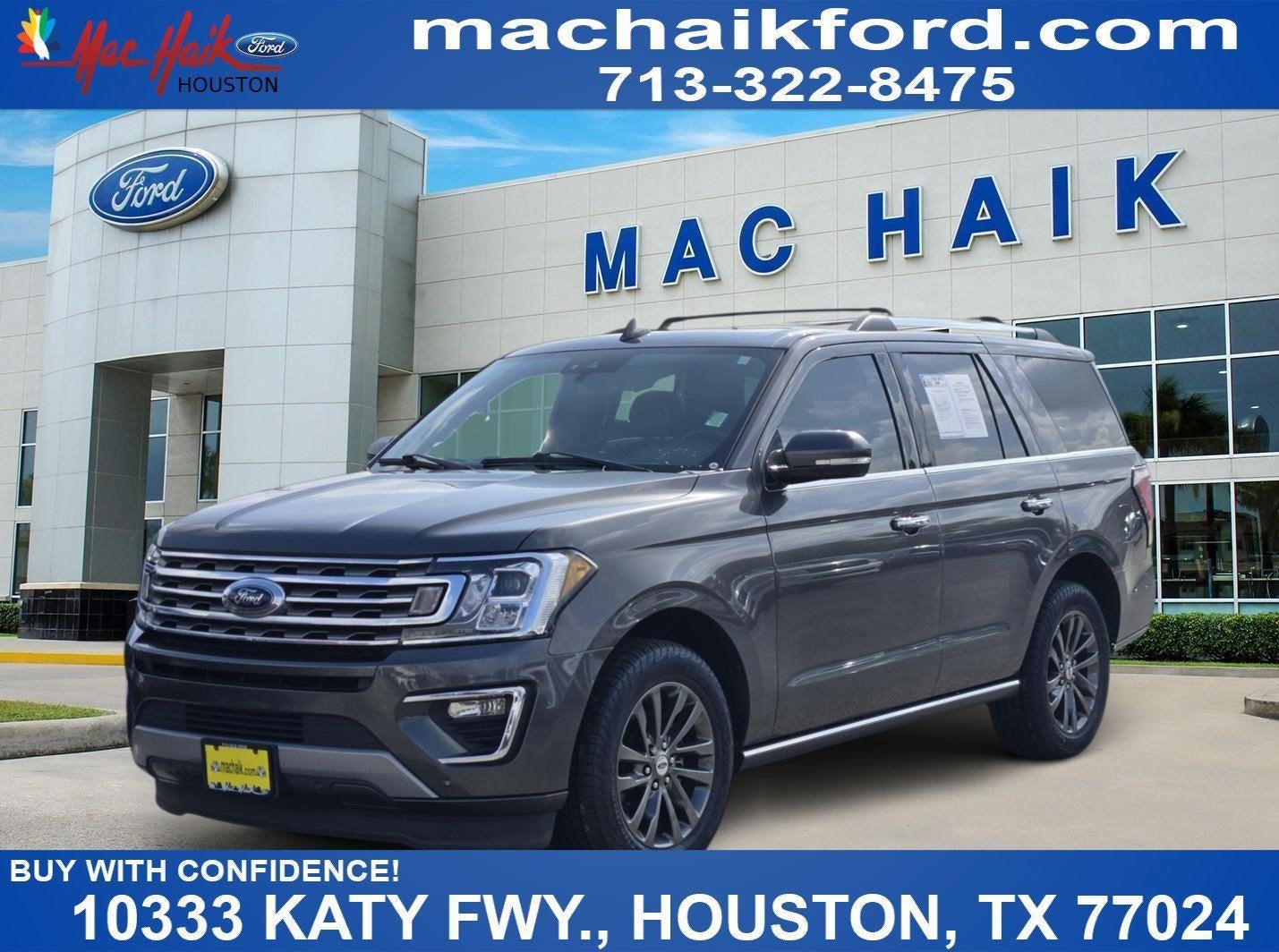 2021 Ford Expedition Limited in Magnetic — front three-quarter view