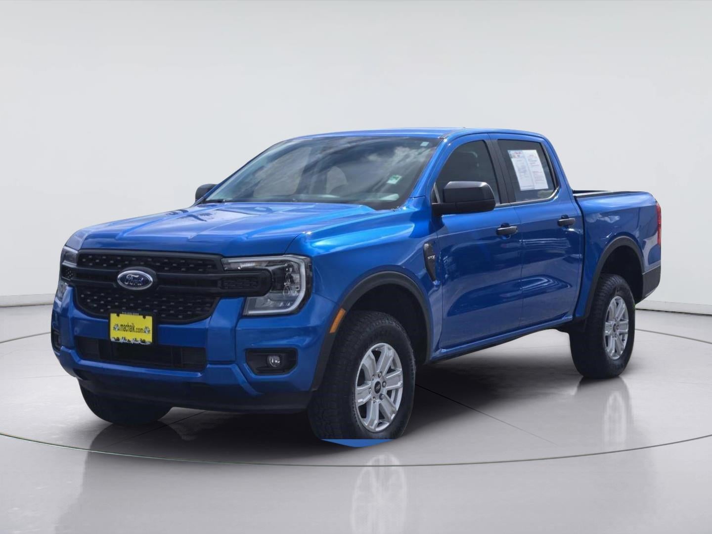 2025 Ford Ranger XL in Velocity Blue — front three-quarter view