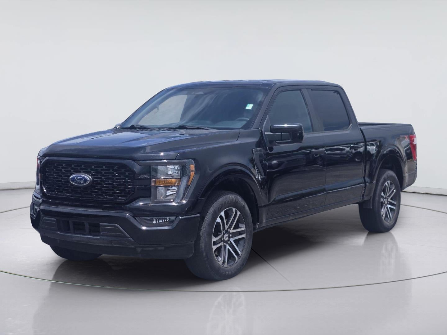 2023 Ford F-150 XL in Agate Black — front three-quarter view