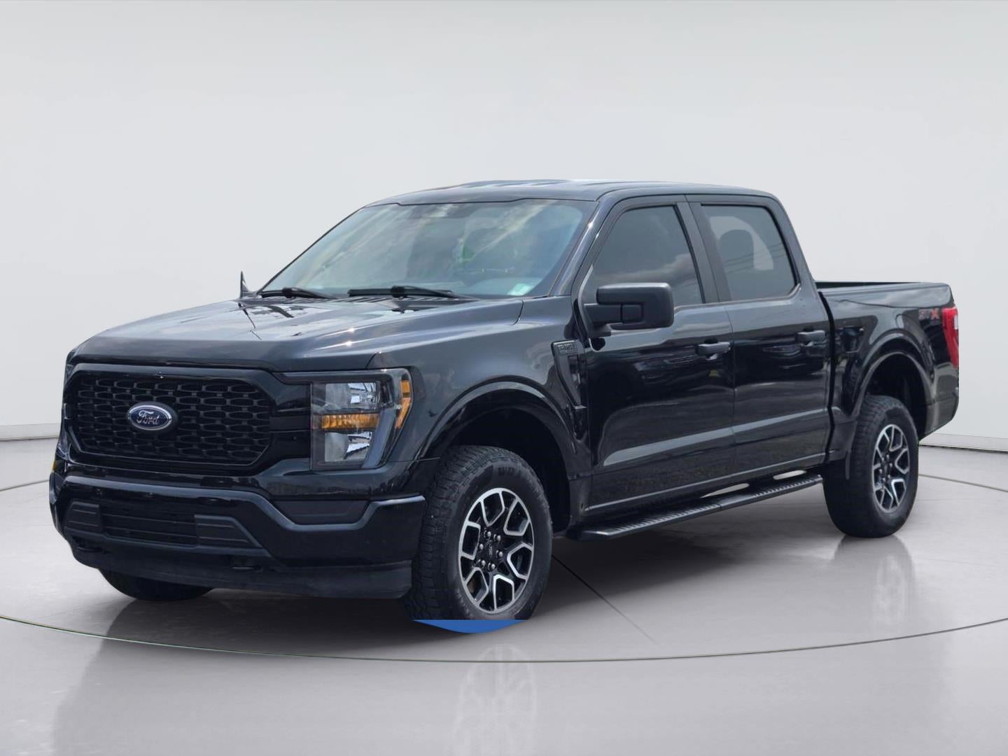 2023 Ford F-150 XL in Agate Black — front three-quarter view