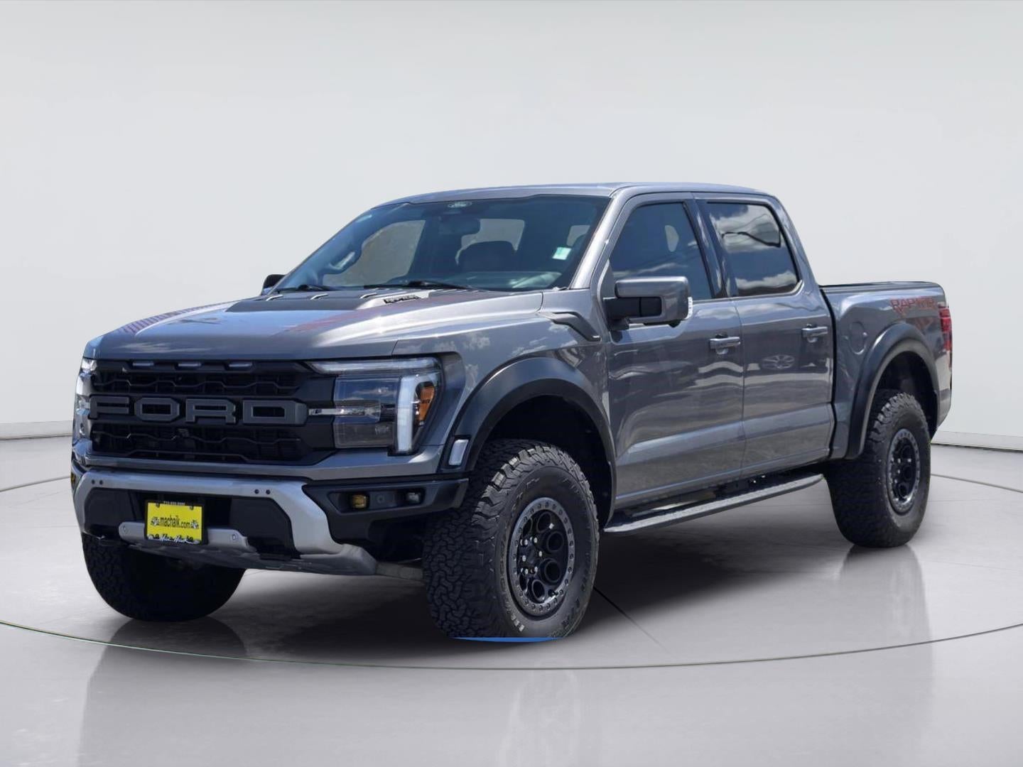 2025 Ford F-150 Raptor in Carbonized Gray — front three-quarter view