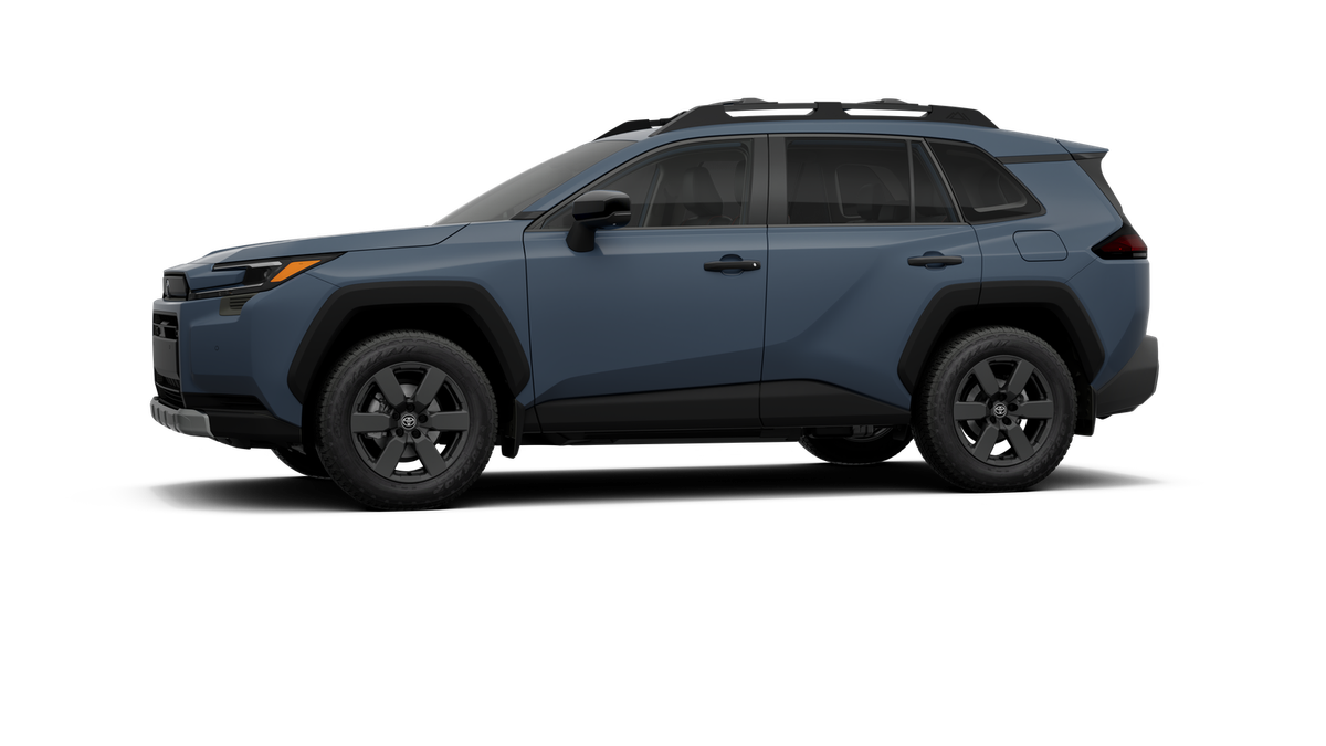 2026 Toyota RAV4 — rear three-quarter view