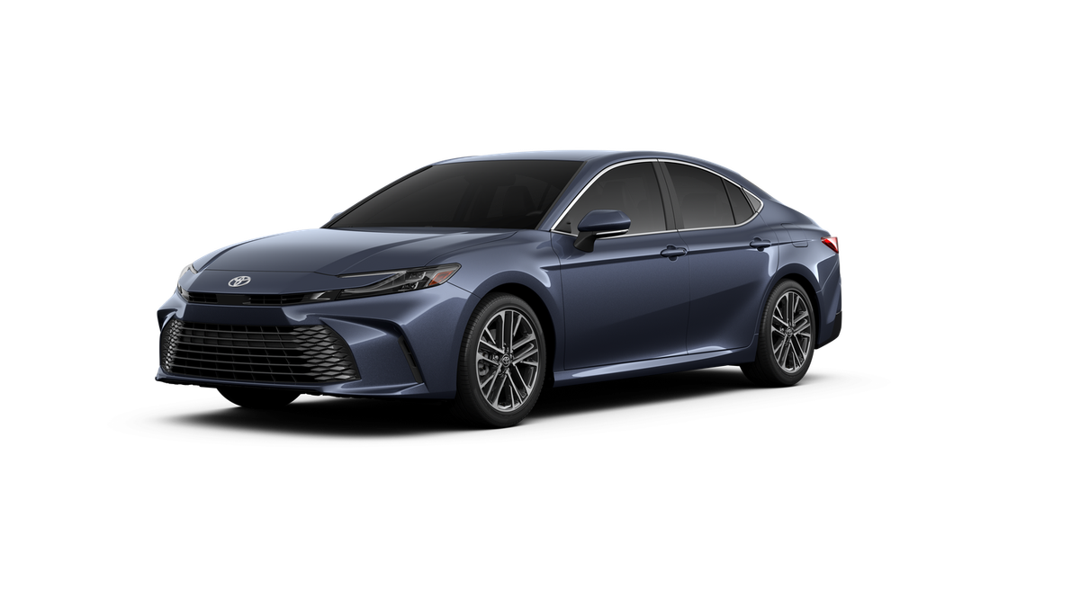 2026 Toyota Camry XLE in Dark Cosmos* — front three-quarter view