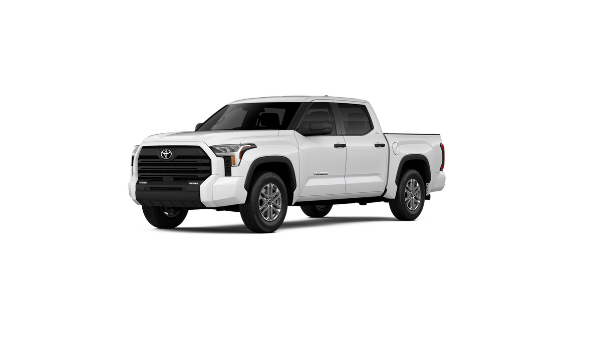 2026 Toyota Tundra SR5 in Ice Cap — front three-quarter view