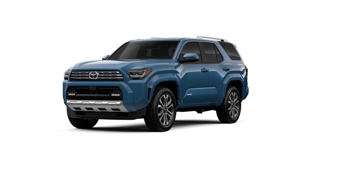 2026 Toyota 4Runner Limited in Heritage Blue — front three-quarter view