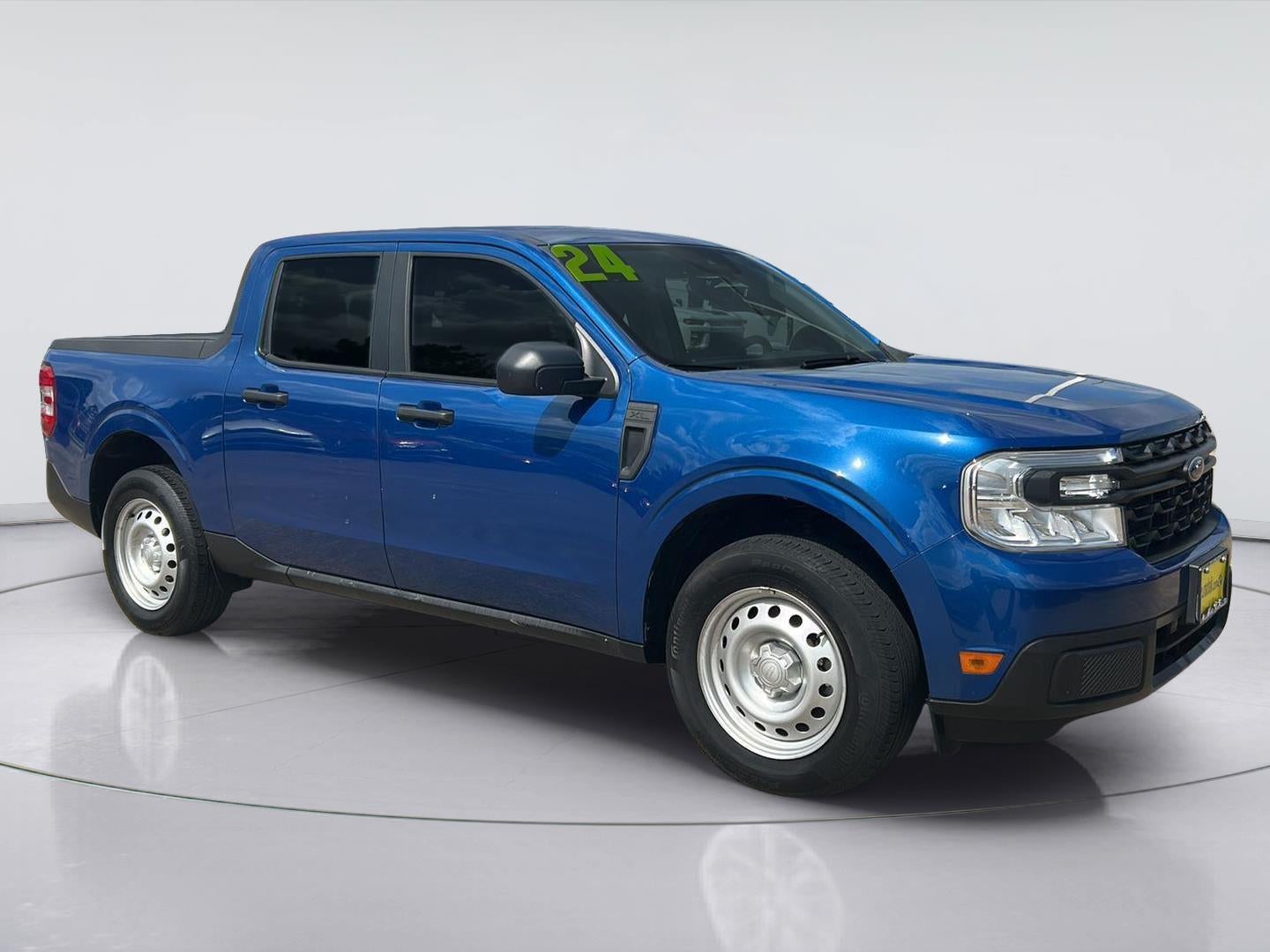 2024 Ford Maverick XL in Atlas Blue Metallic — front three-quarter view