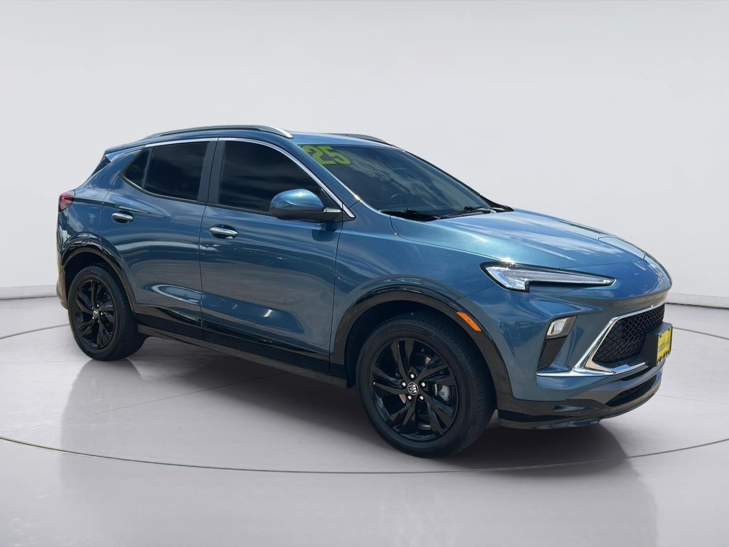 2025 Buick Encore GX Sport Touring in Ocean Blue Metallic — front three-quarter view