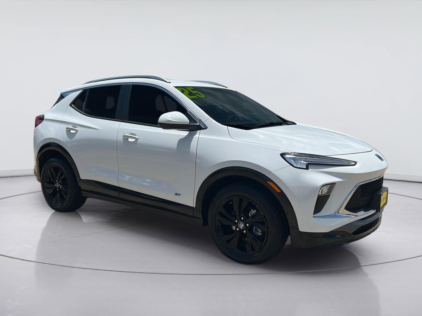 2025 Buick Encore GX Sport Touring in Summit White — front three-quarter view