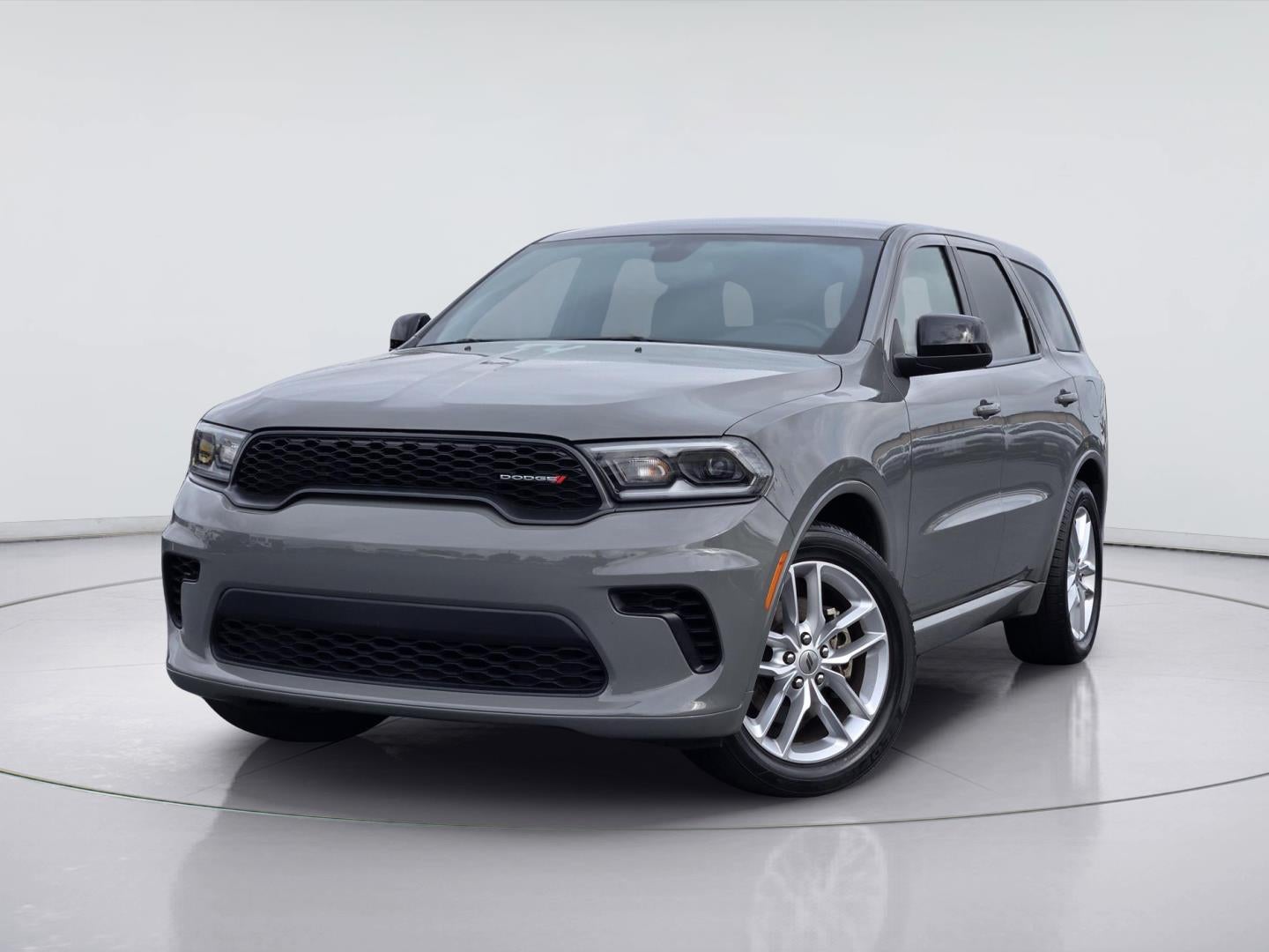 2023 Dodge Durango GT in Destroyer Gray Clearcoat — front three-quarter view