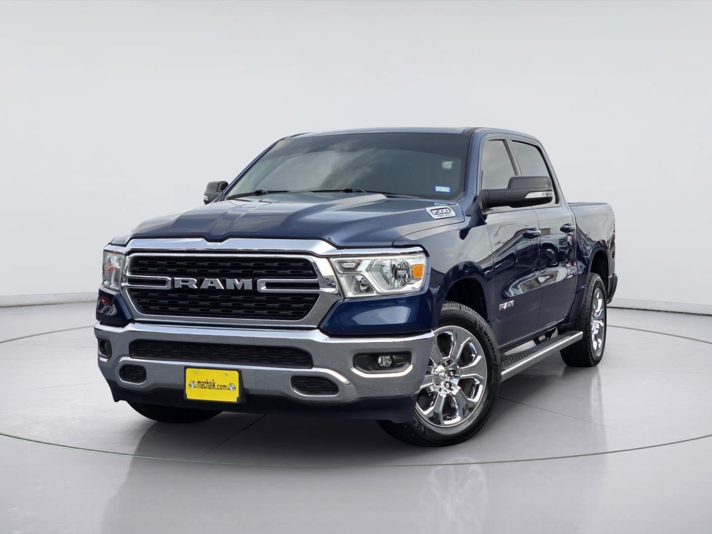 2022 RAM 1500 Lone Star in Patriot Blue Pearlcoat — front three-quarter view