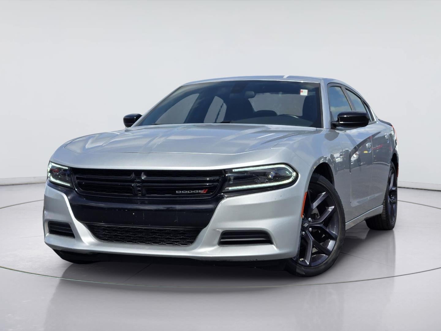2023 Dodge Charger SXT in Triple Nickel Clearcoat — front three-quarter view