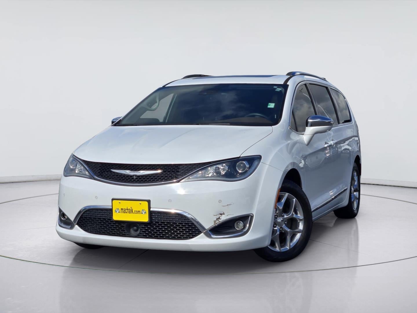 2017 Chrysler Pacifica Limited in Bright White Clearcoat — front three-quarter view