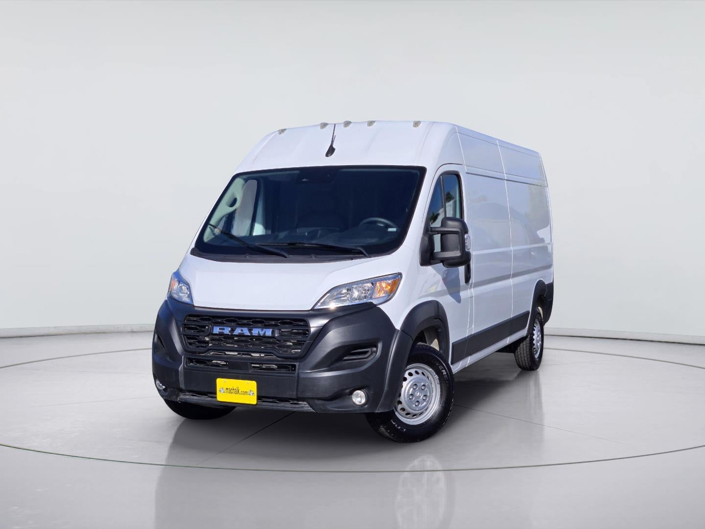 2025 RAM ProMaster Cargo Van Tradesman in Bright White Clearcoat — front three-quarter view