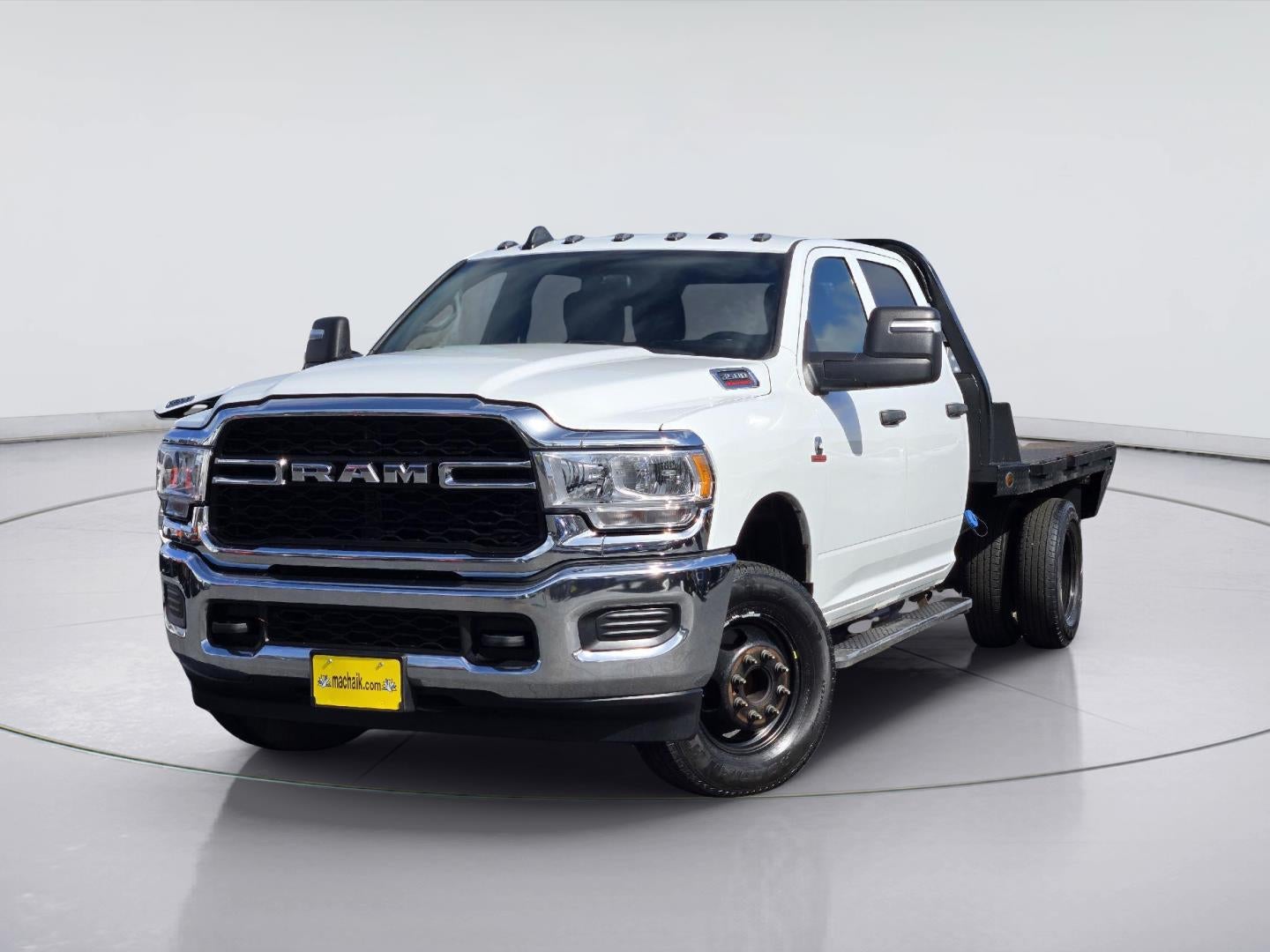 2024 RAM 3500 Chassis Cab Tradesman in Bright White Clearcoat — front three-quarter view