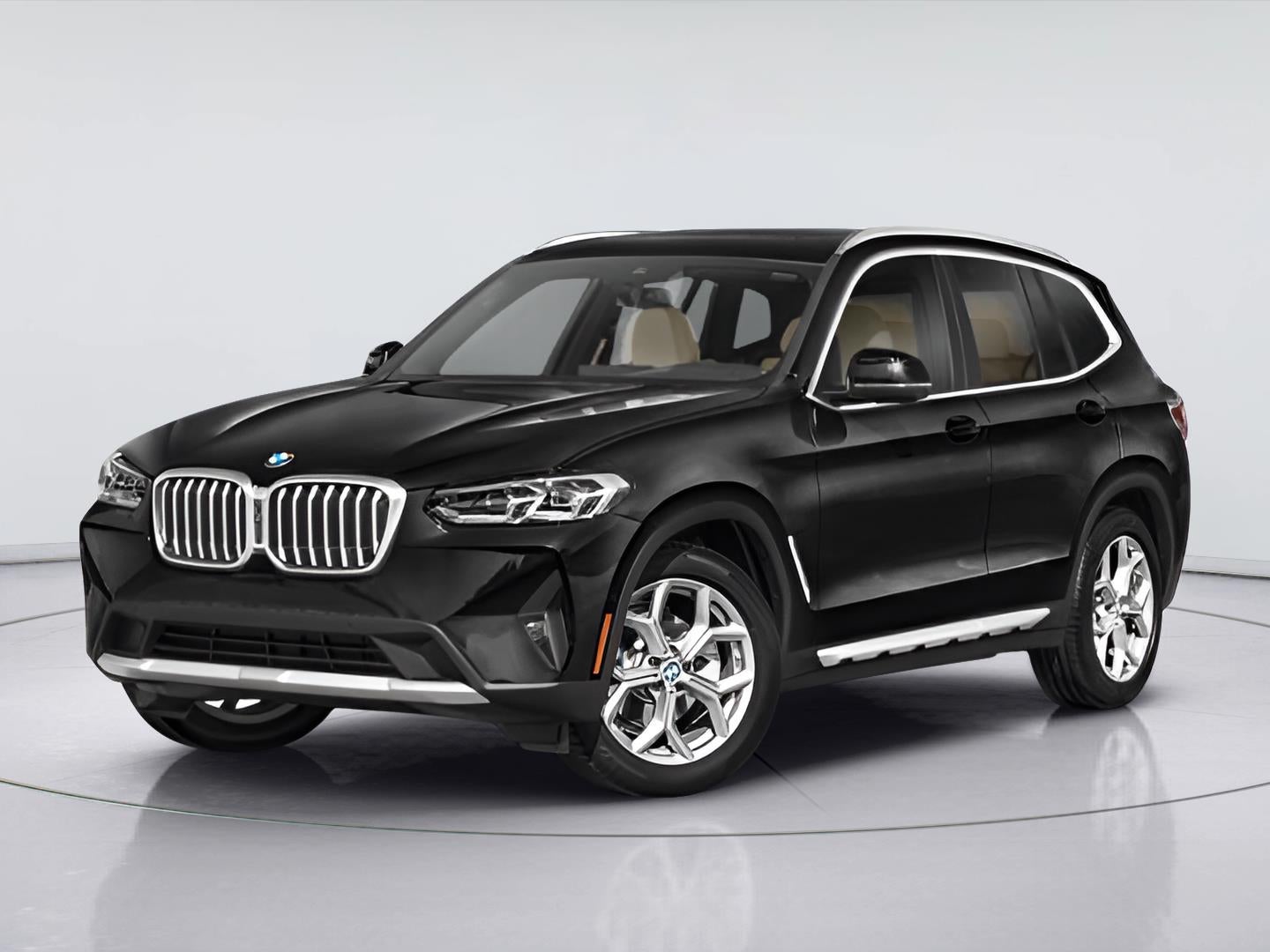 2023 BMW X3 M40i in Black Sapphire Metallic — front three-quarter view
