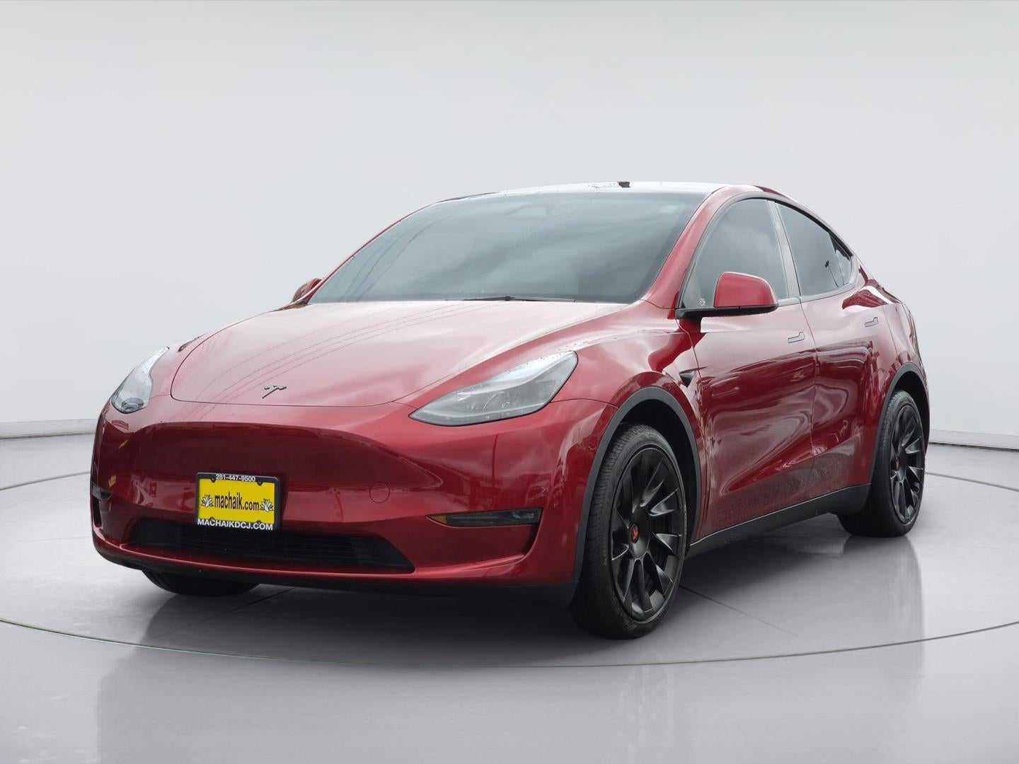 2024 Tesla TESLA S Base in Ultra Red — front three-quarter view