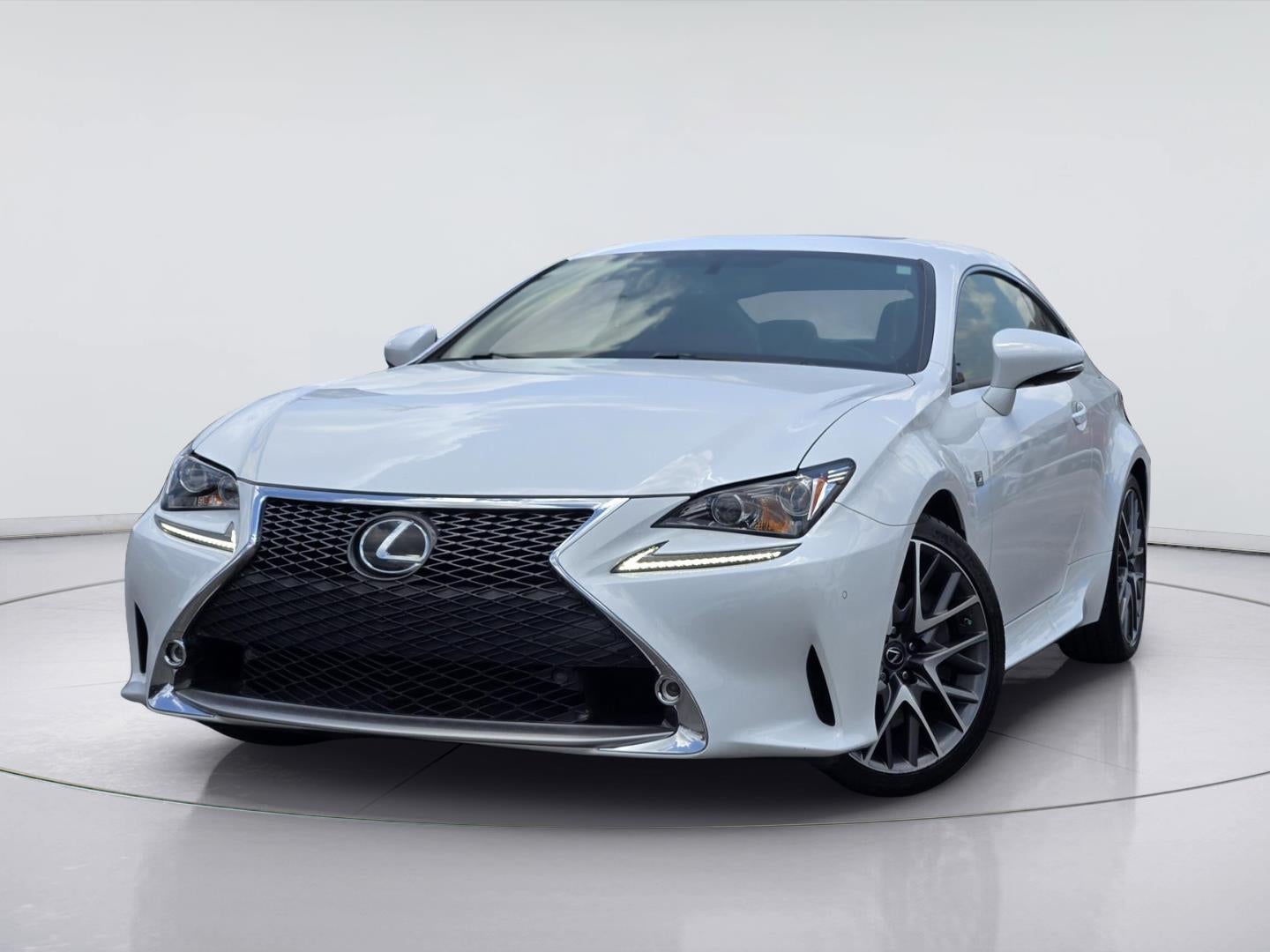 2016 Lexus RC 350 in Ultra White — front three-quarter view