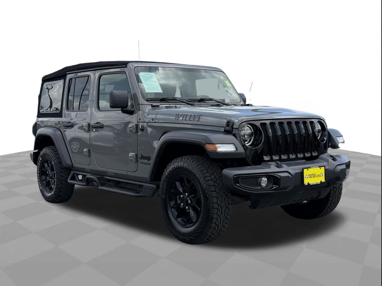 2022 Jeep Wrangler — rear three-quarter view