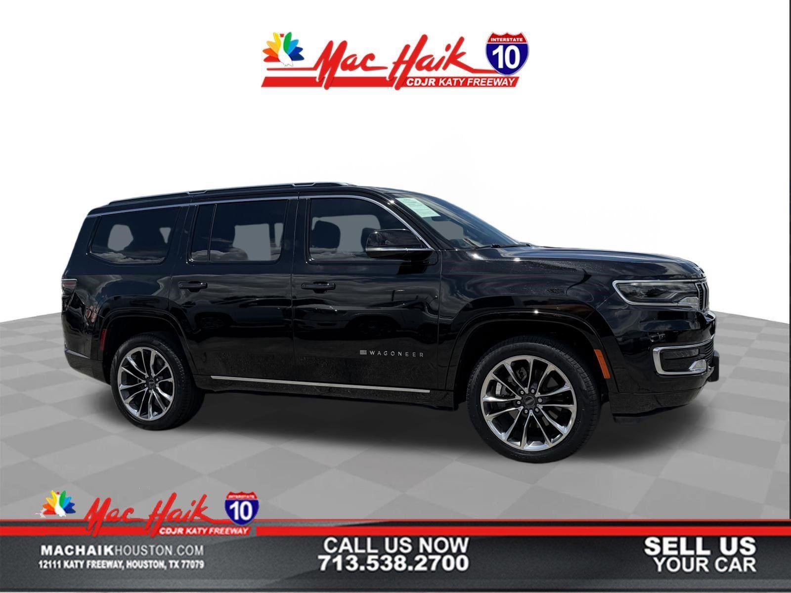 2024 Jeep Wagoneer Series III in Diamond Black Crystal Pearlcoat — front three-quarter view